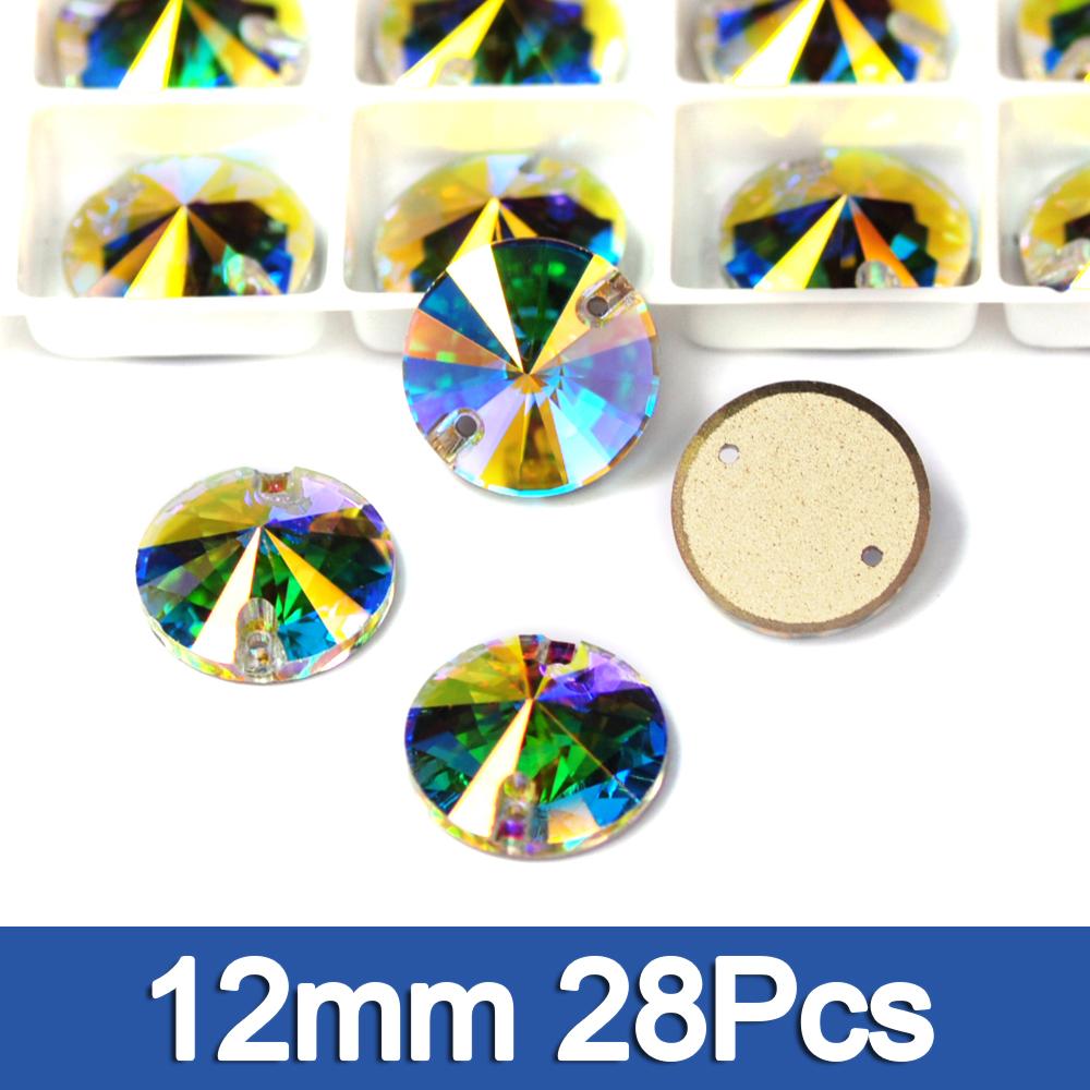 Crystal AB Mix DIY Craft Supplies Needlework Sewing Gemstones Flatback Glass Strass Crystals Rhinestones For Clothing