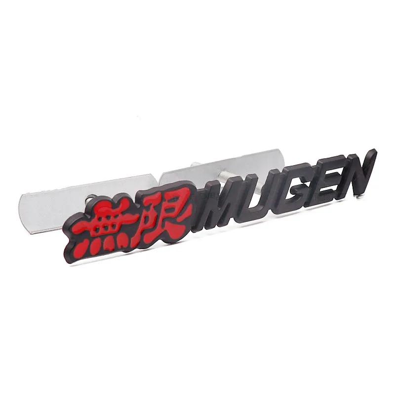 1Pc 3D Metal Mugen Logo Front Grill Rear Trunk Car Emblem Badge Sticker Decal For Accord Civic CRV Crosstour HRV City Jazz