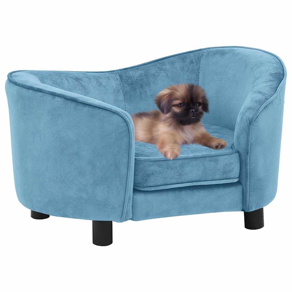 Dog Sofa Turquoise 69x49x40 cm Plush