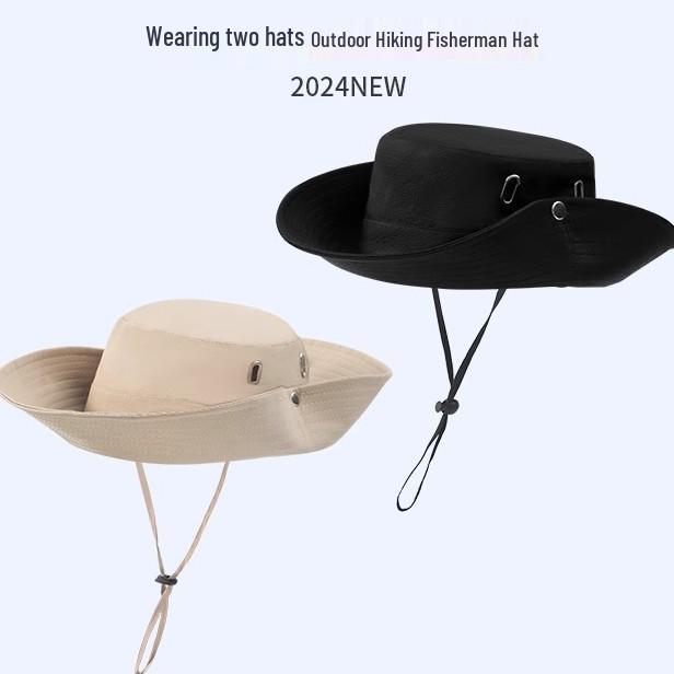 Men's Outdoor Denim Mountaineering Hat - Sun Protection for Climbing, Fishing, and Summer Activities