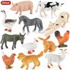 Wild Animal Figurines - Realistic Tiger, Lion, Kangaroo, Hippo, Gorilla, Rhino, Elephant, Croc, Zebra Models
