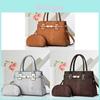 Borsa Tote Minimalista in PU ad Alta Capacità con Chiusura a Zip per Donna