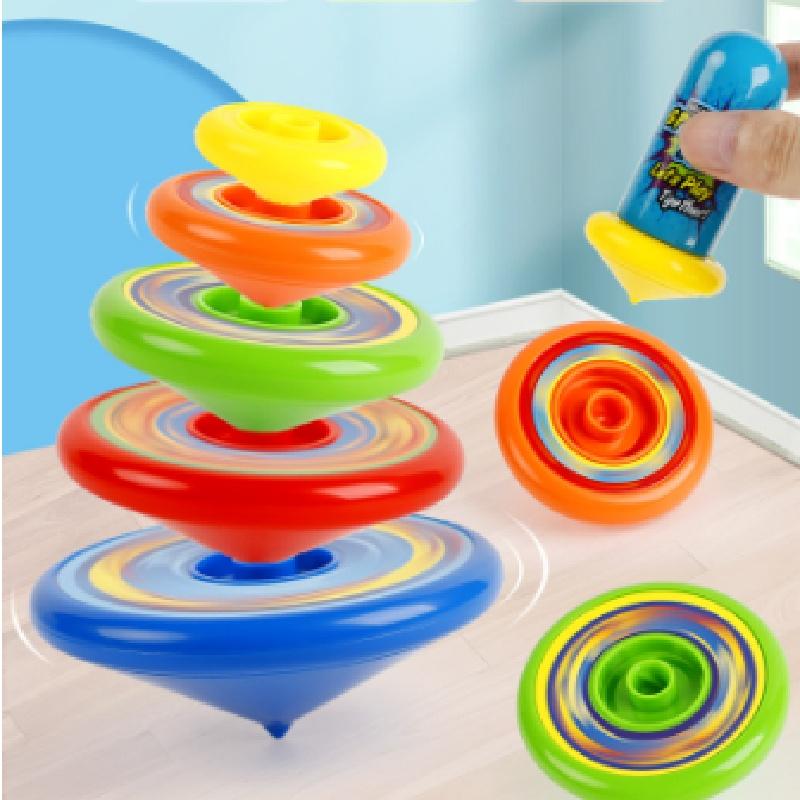 Fun Colorful Stacking Top Stunt Launcher With Multi-layers