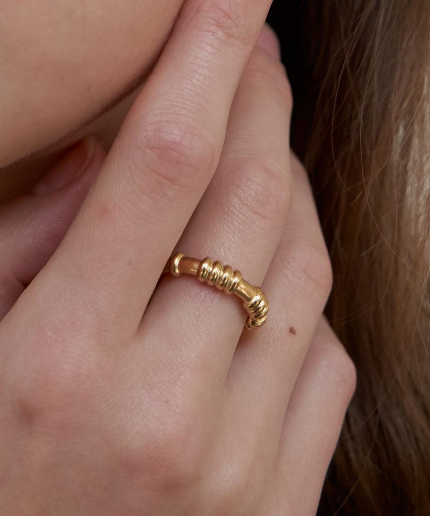 Ound Rope Twist Silver Ring (Type A)