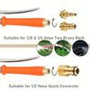 Extendable Watering Rod Features Brasses Hose Connectors Rotatable Head for Outdoor Plant Vehicle Washing