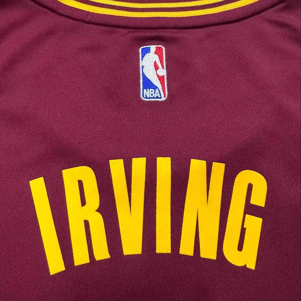 adidas X NBA Collaboration Cavaliers Kyrie 2 REP Print Round Neck Pullover Comfortable Basketball Jersey Unisex Jersey Burgundy 7818A-327-AEB1515