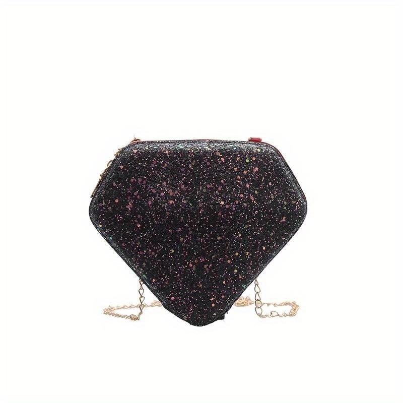 Pop Trendy Korean Edition Sequin Diamond TYPE Shoulder Bags Versatile Bag Women's One Shoulder Crossbody Bag