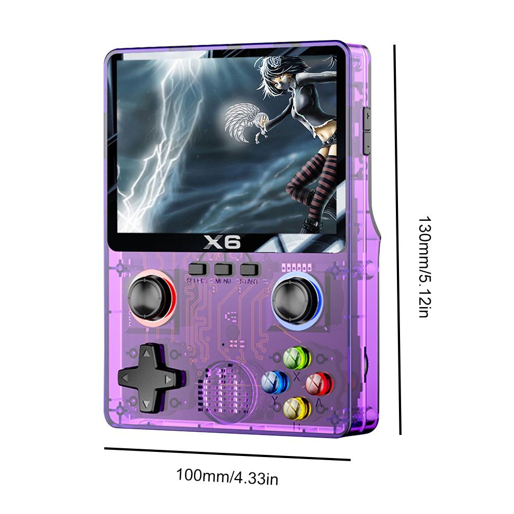 X6 Handheld Game Player 3.5 Inch IPS Screen Retro Video Game Console 2000mAh 3D Dual Joystick 11 Emulators PSP Gaming Device