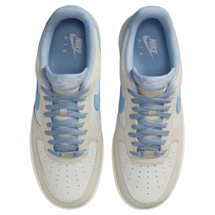 Nike Air Force 1 07 LV8 Light Bone Light Armory Blue Unisex Sneakers Cream Summit-White FQ8714-005