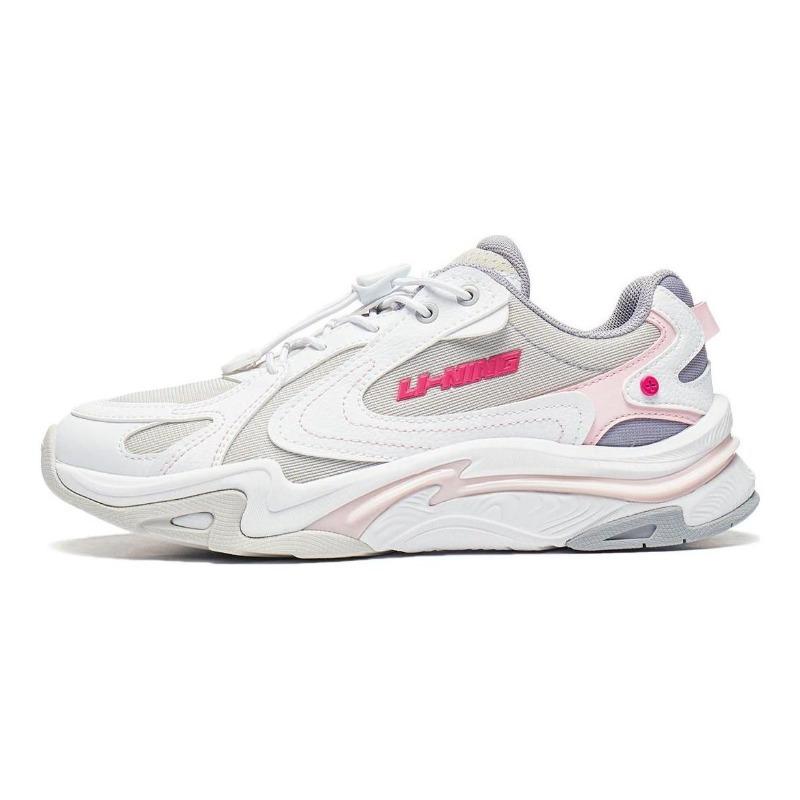 Li-Ning YOUNG Youth Low Top Casual Shoes White Gray Versatile Comfort YKCT144-4 35