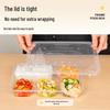 Temeiju Disposable 5-Compartment Rectangular Takeout Meal Box with Lid (150-Pack)