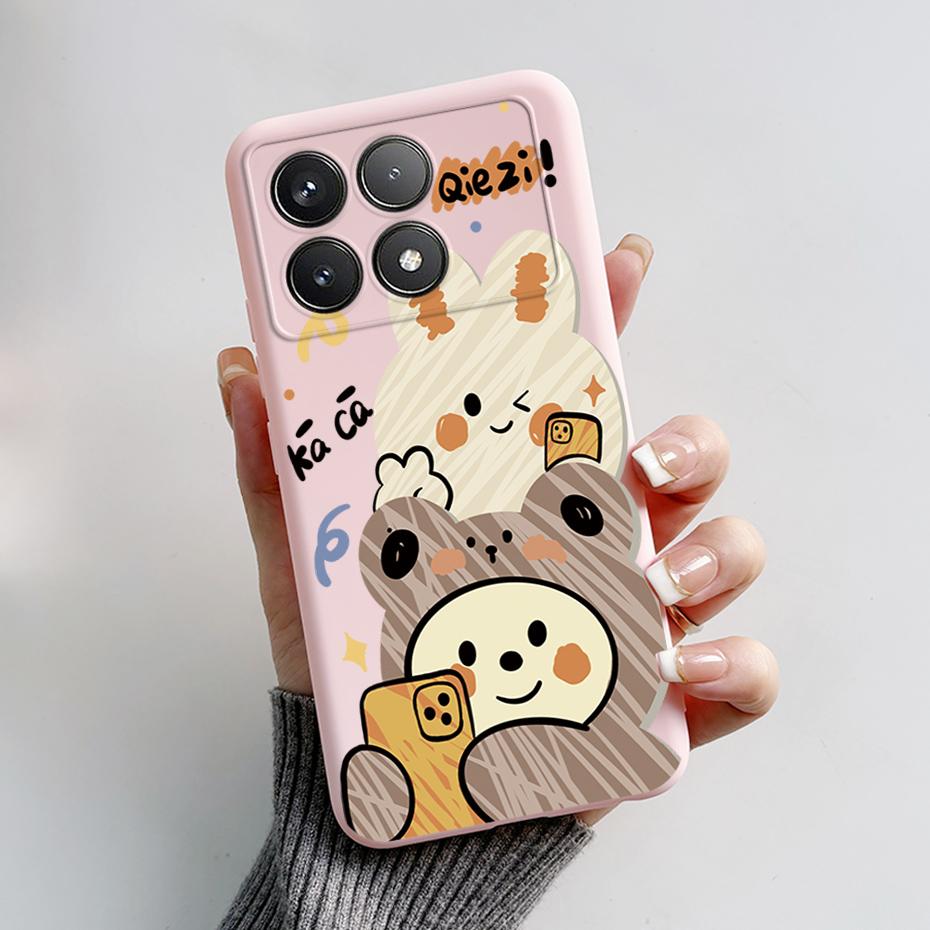 For Poco F6 Pro Case For Xiaomi Poco F6 Pro PocoF6 Cover Fundas Coque Astronaut Silicone Soft TPU Phone Case Bumper Poco F6 Pro