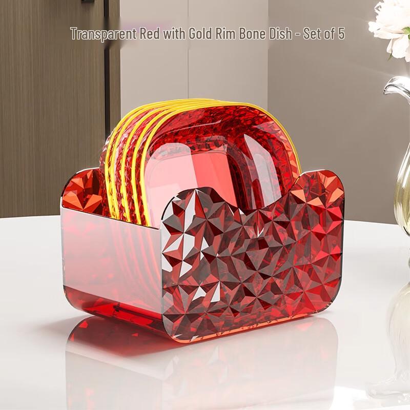 Household Square Plastic Bone Dish