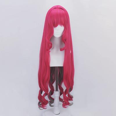 Cosplay Second Red Leather Curly Perfect for Parties and Includes 3 Bonus Wig and Memo Heat-resistant Wig, "The Castle," & Color, Long, Hair,