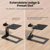 2Pcs Desktop Speaker Stand 6° Incline Space Saving Mount Speaker Risers for Living Room Study Room Table Easy to Use