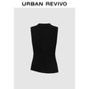 UR 2025 Women's Irregular Pleated Slim-Fit Knit Top