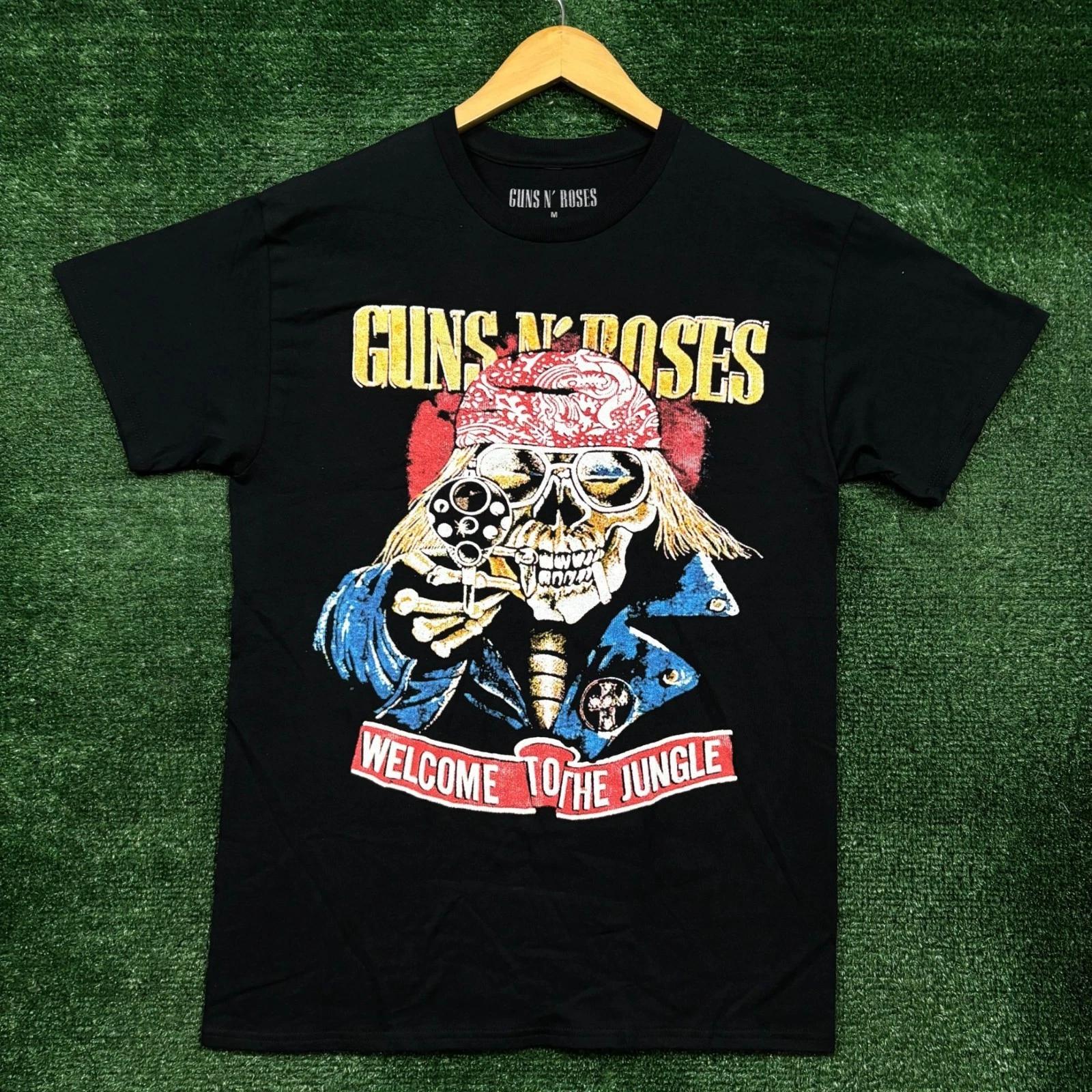 Guns N  Roses Welcome to The Jungle Rock Band T-shirt Size Medium 4XL
