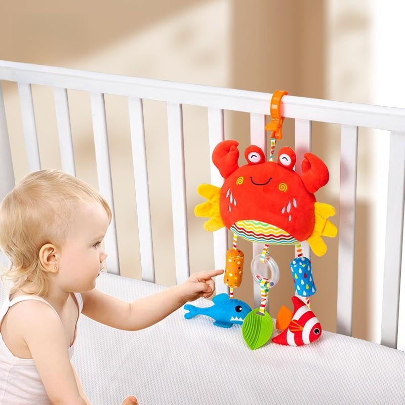 Baby Carriage Hanging Bell With Metal Toy For Infant Stroller And Bed Decor