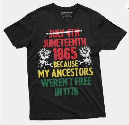 Juneteenth T-shirt 1865 Black Freedom Shirt Jubilee day Black freedom day tee XXXXL
