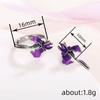 Metal lock edge flared morning glory jewelry, painted oil exquisite earrings, pastoral daily matching style