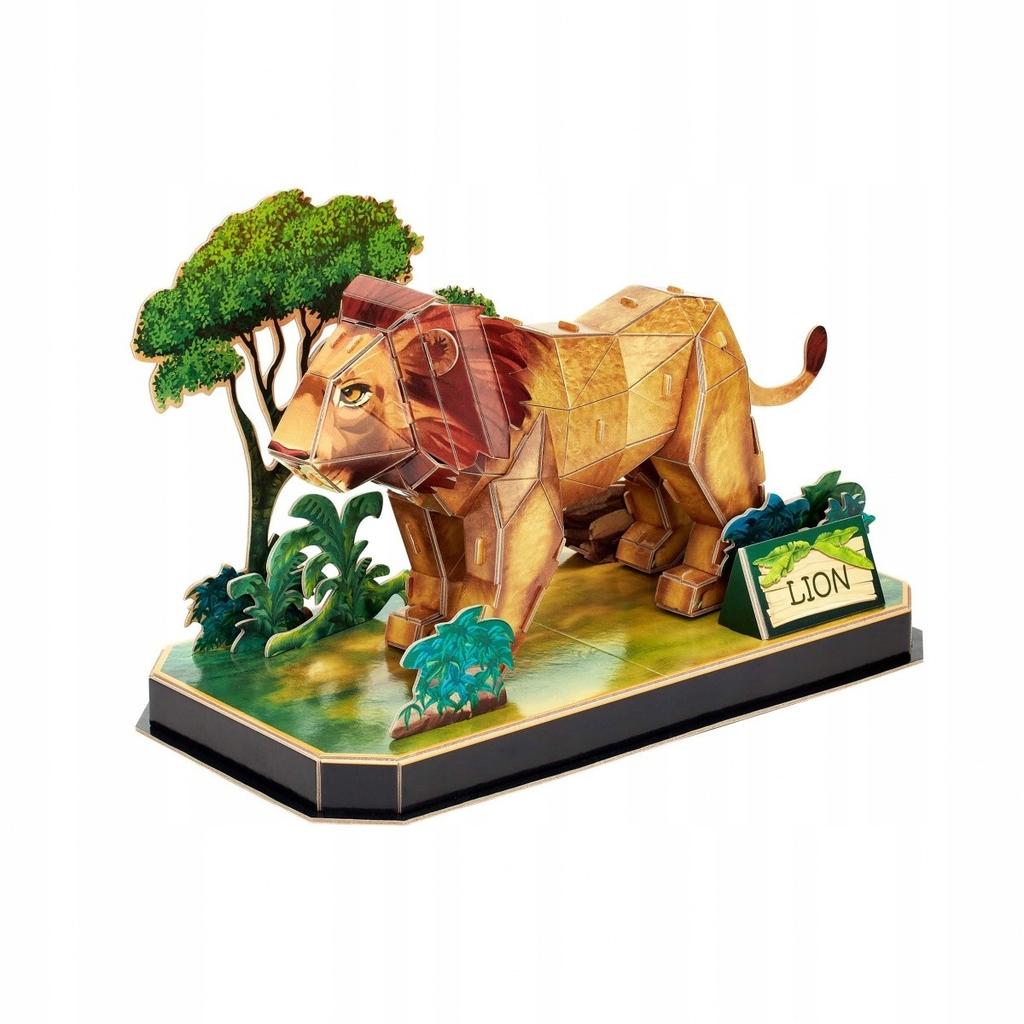 PUZZLE 3D ZWIERZĘTA LEW 8561
