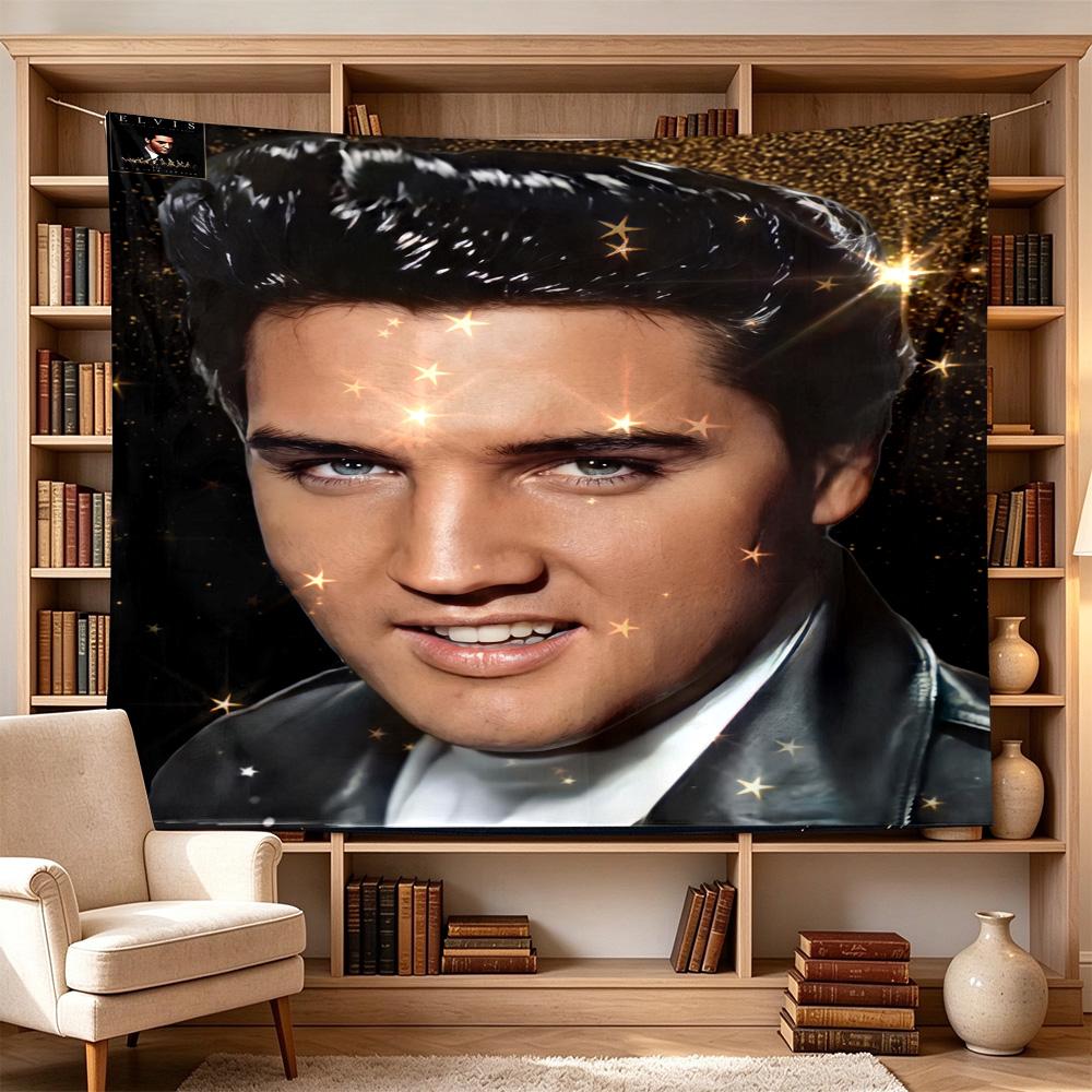 Elvis Presley Performance Polyester Wall Hanging Tapestry, Aesthetic Home Decor for Bedroom Dorm Photo Backdrop,Perfect Gift