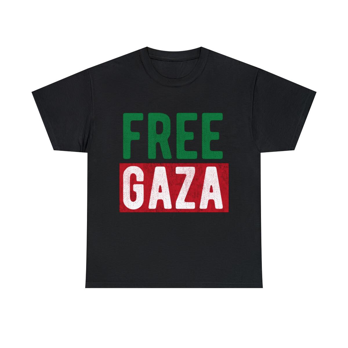 Free Gaza Palestine Graphic Tee Shirt, S-5XL S