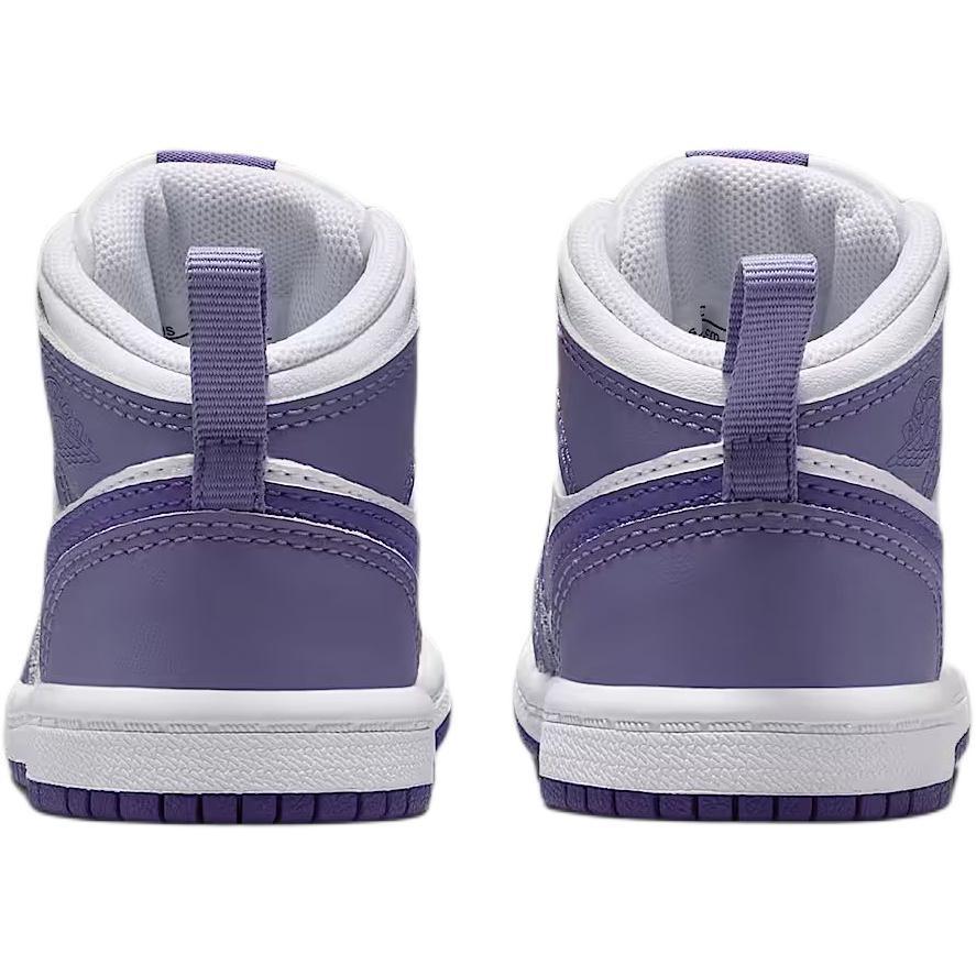 (TD) Air Jordan 1 Mid 'Dusty Amethyst White Court Purple' Baby DQ8425-500