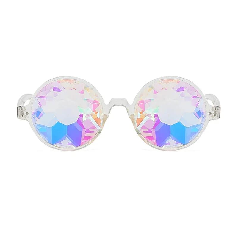 

Cheap Promotional Round Sun Glasses Rave Men Women Festival Party Sunglasses Kaleidoscope Glasses Other чистий