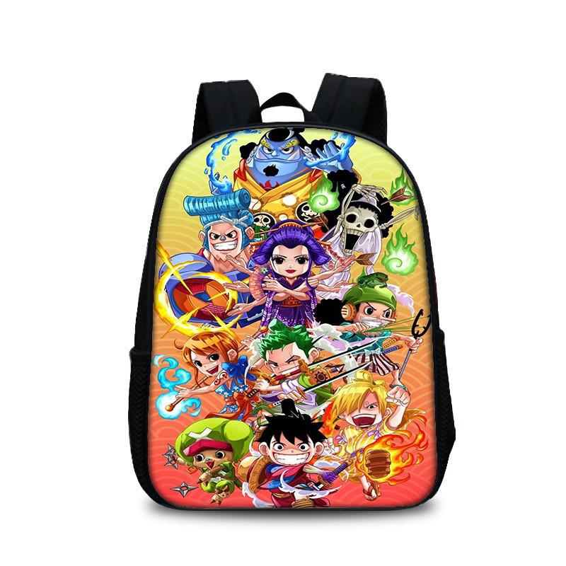 One Piece Backpack For Kids With Nylon Material And Adjustable Straps For School And Daily Use