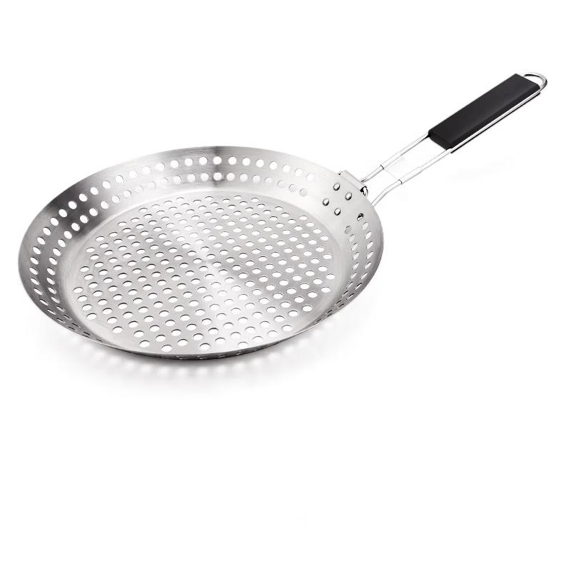 Outdoor Round Perforated BBQ Grill Pan