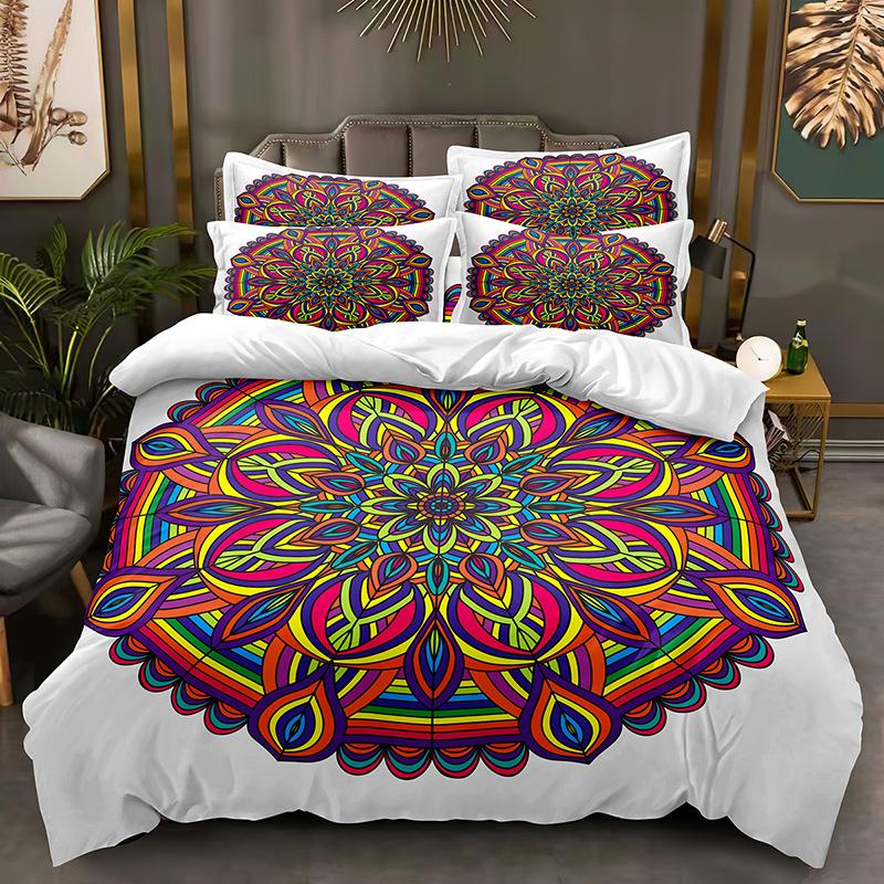 Fashion Technology Printing, 3D Digital Printing, Bedding, Duvet Covers, Pillowcases, Three-piece Sets