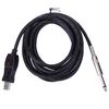 3 Meter Gitarre zu PC USB Aufnahme Kabel Verbindungsschnittstelle 6,5 mm 6,5 mm zu USB Gitarrenkabel Elektrisches Gitarrenkabel