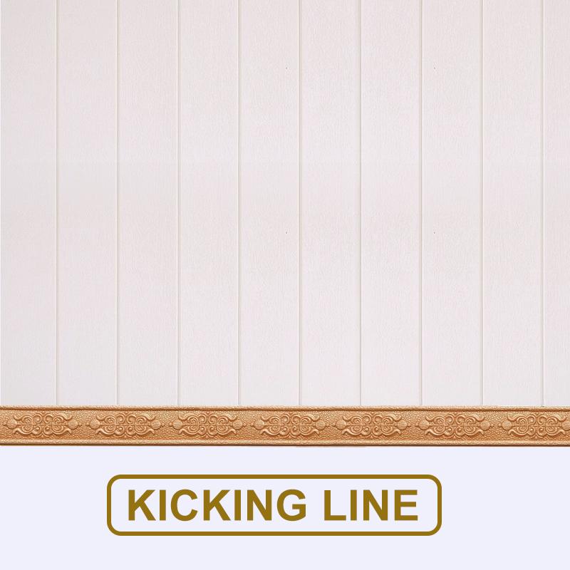 230*6cm 3D Baseboard Wall Stickers Self Adhesive Waterproof Baseboard Wallpaper Border Wall Sticker Living Room Home Decorations