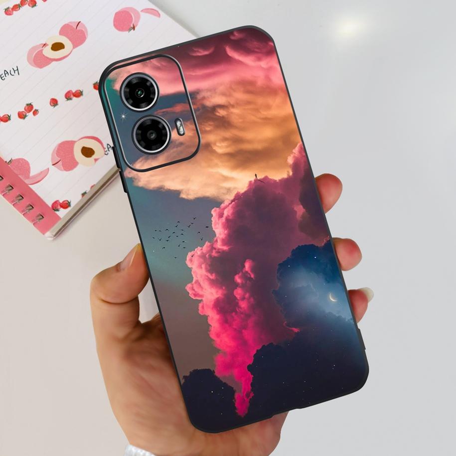 For Motorola Moto G24 Power Case 2024 New Fashion Flower Silicone Soft Back Cover For Moto G24 G34 Phone Case MotoG24 G 24 Coque