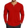 Men's Casual Solid-Color Oversized  Long-Sleeve Top