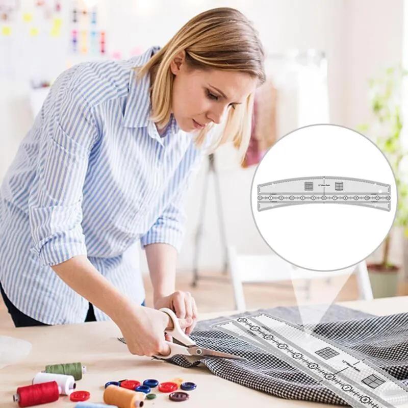 New Practical High Quality Wave Quilt Ruler Curve Tool Easy To Use Good Toughness Multi-function Portable Acrylic