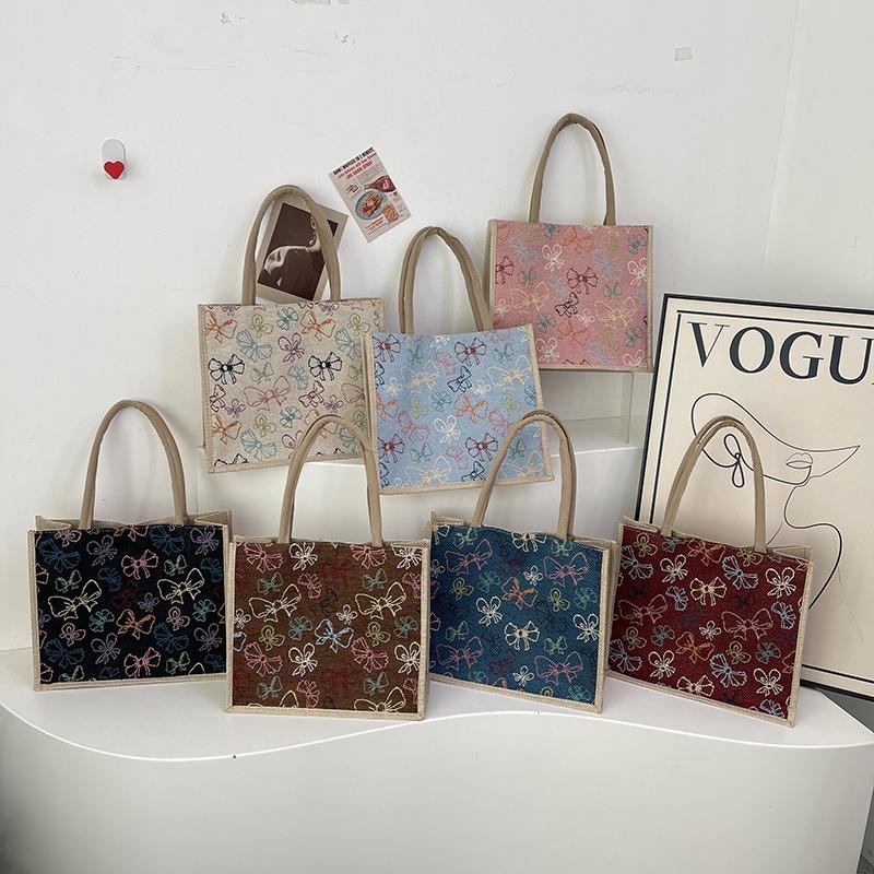 Women's bag spring new trend shoulder bag large capacity cotton and linen fashion work commuter tote bag