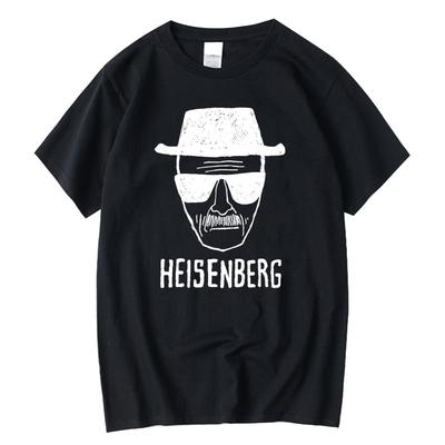 Herrenmode Lässig Top Qualität Kurzarm 100% Baumwolle Locker Heisenberg Bedrucktes T-Shirt Lässiges Herren T-Shirt Cooles Sommer Herren T-Shirt