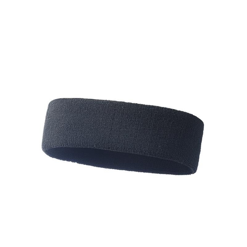Solid Color Elastic Sports Headband Sweat-Absorbing Widened Antiperspirant Running Headband For Exercise