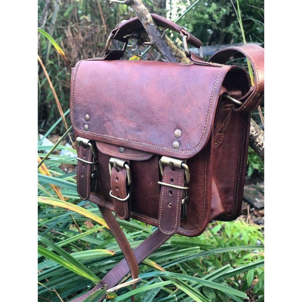 Μικρή δερμάτινη τσάντα σάκος, τσάντα σάκος μωρού 7”x9” με λαβή, δερμάτινη τσάντα χιαστί, μικρή δερμάτινη τσάντα σάκος παραδοσιακού στυλ, χαριτωμένο πορτοφολάκι