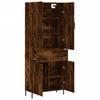 Highboard Smoked Oak 69.5 x 34 x 180 cm Particle Board