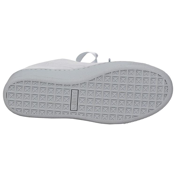 PUMA Vikky Platform Ribbon Grey / White Women's (Unisex) Skate Shoes 366418 02