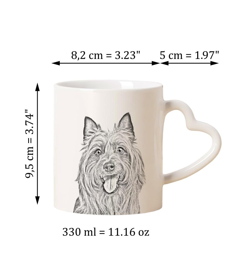 Australian Terrier, Aussie - Cup with a Dog, Adorable Cup with a Heart-shaped Handle, Universal Gift from the Art-Dog Brand
