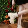 Fashion 8CM Chunky Platform Ankle Boots Women 2025 New Autumn Winter Motorcycle Boots Woman Thick Bottom Non Slip Leather Combat Boots
