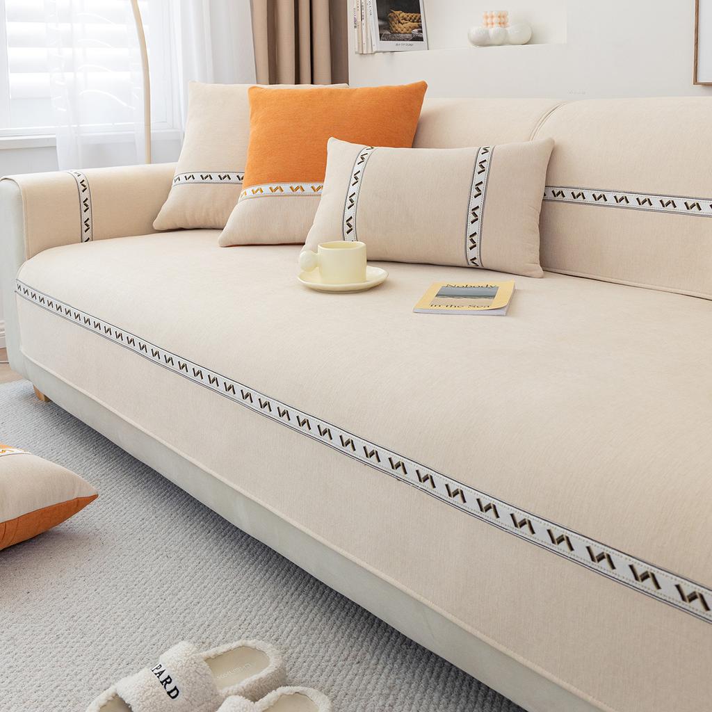 Chenier Sofa Cushion Is Universal In All Seasons, Simple Non-slip Light Luxury Backrest, New Seat Cushion Cover Cover Cloth Towel