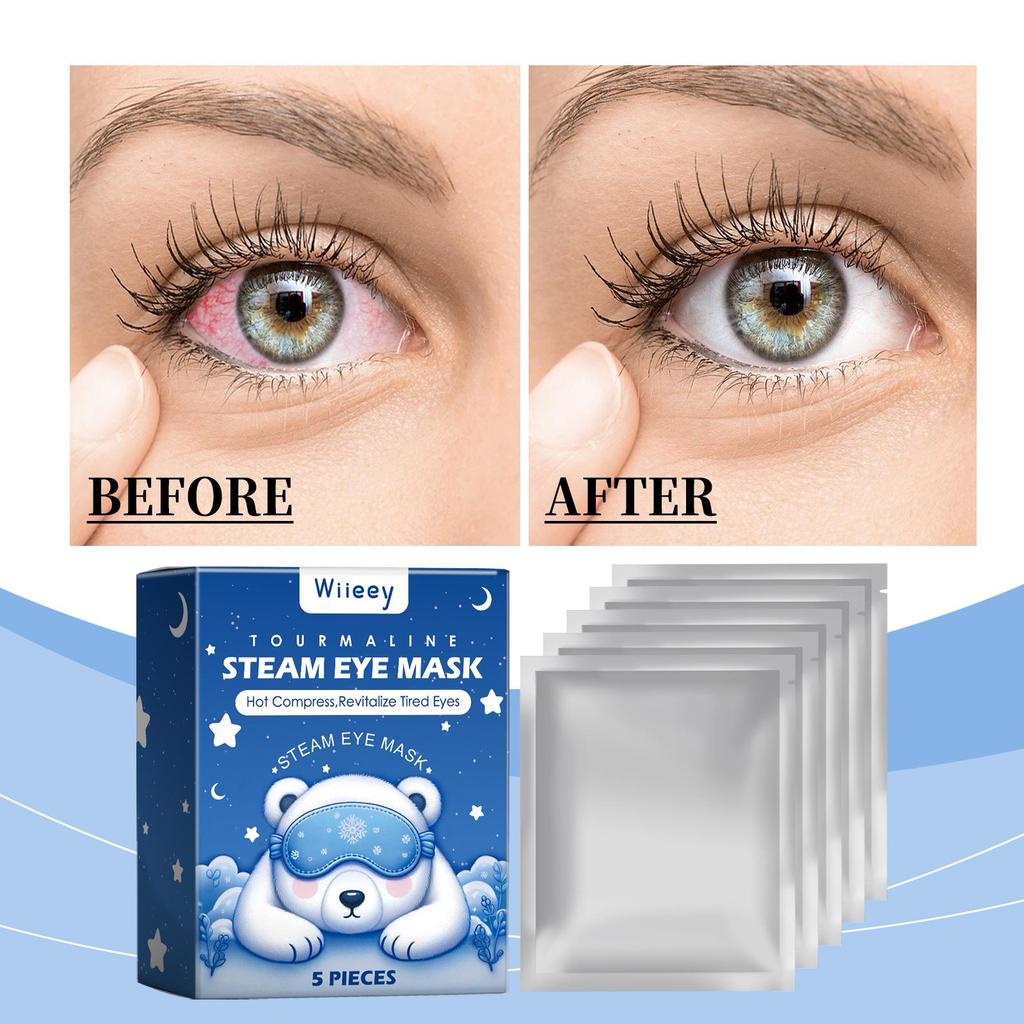 WIIEEY Sleep Steam Eye Mask Gentle Hot Compress Relieves Eyestrain Enhances Sleep QualityDaily Use