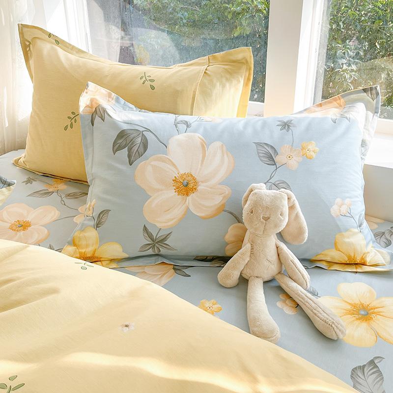 100% Cotton 1 Piece 48cm*74cm Pillowcase Beauty Floral Printing Pillow Case Cover For Bedroom