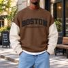 Men's Fashion Crewneck Sweatshirt Casual Pullover Top for Everyday Wear