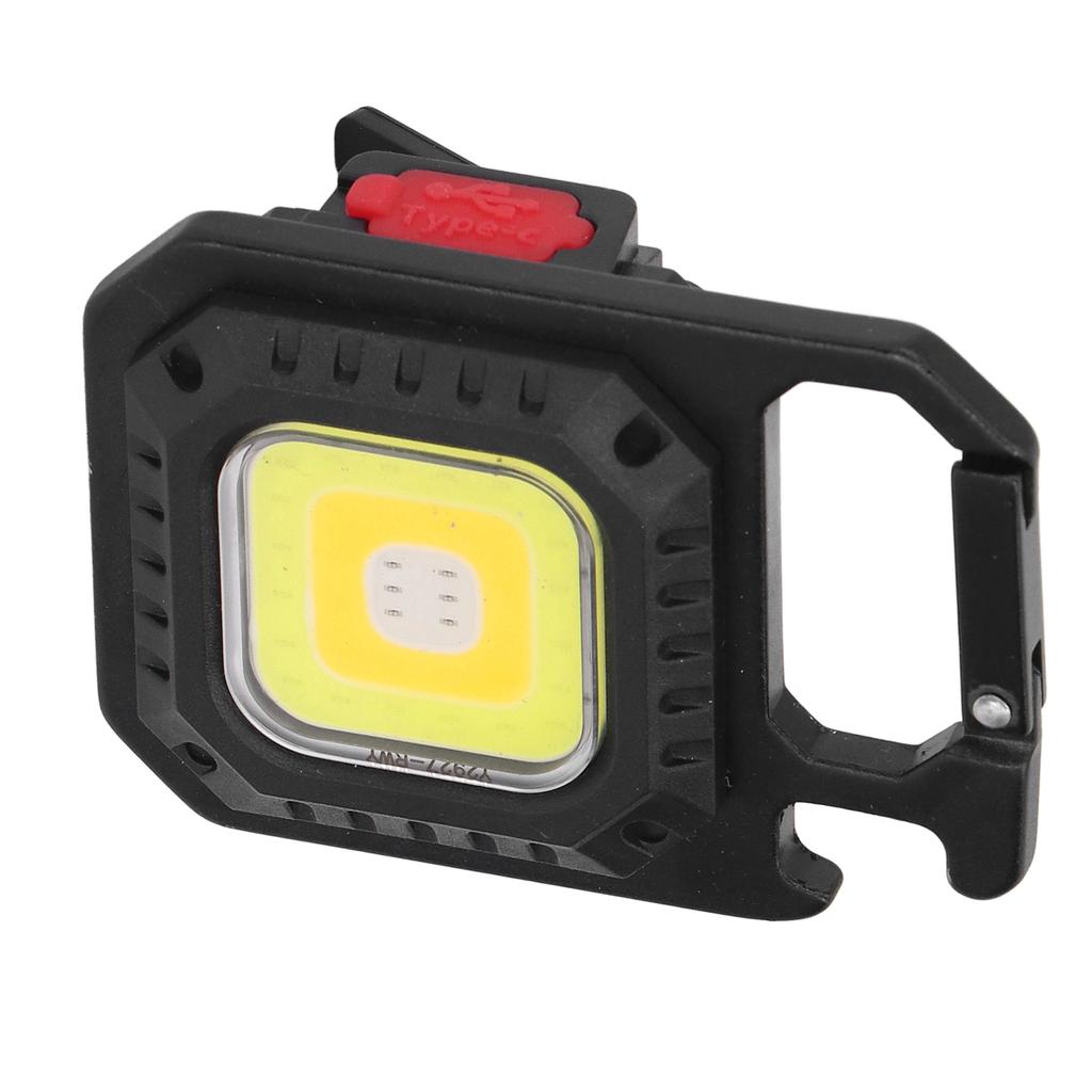 COB Small Flashlights Rechargeable Portable Mini Pocket Lights with Folding Triangle Bracket for